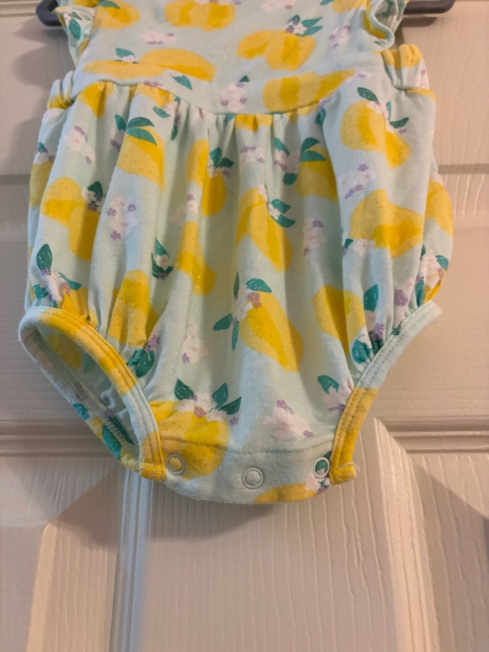 Angel Dear Lemon Print Romper - Picture 2 of 5